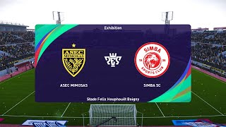 ASEC Mimosas vs Simba SC 23022024 CAF Champions League PES 2021 [upl. by Leund]