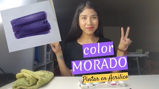 Cómo hacer color MORADO Super facil [upl. by Werd185]