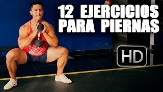 Los Mejores Ejercicios Para PIERNAS con MANCUERNAS [upl. by Dott790]