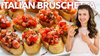 How to Make Italian BRUSCHETTA  Easy Appetizer [upl. by Dugas191]