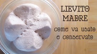 LIEVITO MADRE come va usato e conservato [upl. by Yelloh246]