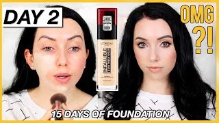 LOREAL INFALLIBLE FRESH WEAR FOUNDATION First Impression Review amp Demo Dry Skin [upl. by Ker]