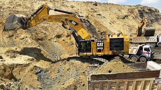 Caterpillar 345C 352F 365B 365C 374D 375 385C 390D 5090B 6015B 6040 ExcavatorsMMC Movie [upl. by Maroj]