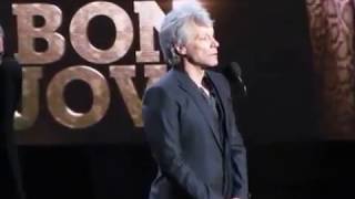 2018 Rock amp Roll Hall of Fame BON JOVI Complete Induction Speech [upl. by Annirok]