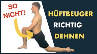 Hüftbeuger dehnen 👉🏻 Schwerpunkt Iliopsoas Dehnung [upl. by Euginimod562]