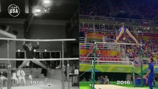 Then amp Now Uneven Bars [upl. by Anilok]