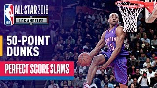 ALL 50Point Dunks In NBA Slam Dunk Contest History [upl. by Lotson659]