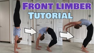 HOW TO FRONT LIMBER  Begginner gymnastics tutorial [upl. by Aileen949]