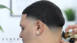 BARBER TUTORIALTAPER FADE EASY STEPS [upl. by Lorien]