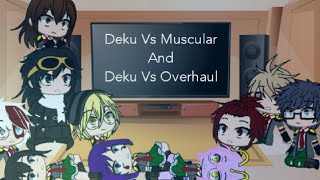 Class 1B Reacts to Deku vs Muscular remake  read desc [upl. by Riehl]