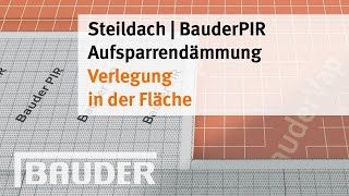 Aufsparrendämmung Verlegung in der Fläche [upl. by Rett]