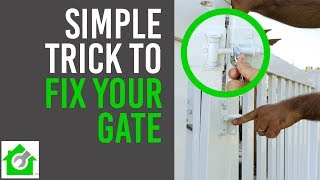 Fix Fence Gate  Quick and Easy [upl. by Rafaj]