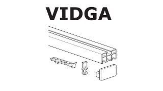 HOW TO INSTALL IKEA VIDGA RAIL TRIPLE TRACK [upl. by Birck]