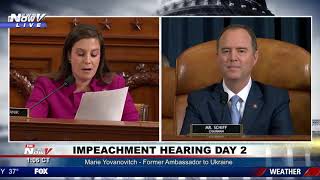 STEFANIK GOES AFTER SCHIFF Explosive moments during impeachment hearing day 2 [upl. by Aiehtela]