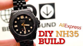 Custom Seiko Mod DIY Watch Build NH35 [upl. by Oneill]