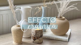 JARRONES EFECTO CERÁMICA Estilo ZARA HOME  DIY Pintura  Bicarbonato [upl. by Thomasa]