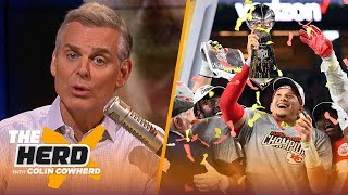 Colin Cowherd reacts to the Chiefs Super Bowl LIV victory against the 49ers  NFL  THE HERD [upl. by Ikir]