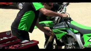 2010 Kawasaki KX 450F Testing Video [upl. by Ostap]