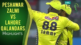 PSL 2017 Match 6 Peshawar Zalmi v Lahore Qalandars Highlights [upl. by Amolap]