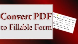 How to Convert PDF to Fillable Form Online Free [upl. by Hoffmann]