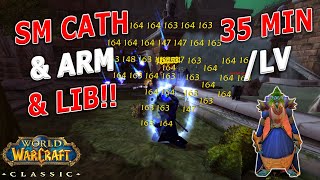 WoW Classic  IMPROVED SM 1 PULL  Cath  Arm  Lib  Powerlevel and Gold Farm [upl. by Crispin653]