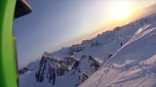 See skiers terrifying 1600foot fall off cliff [upl. by Maddy]