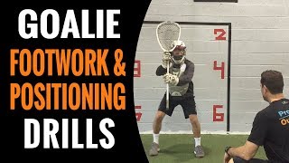 Lacrosse Goalie Drills For Footwork amp Positioning [upl. by Leirbma938]