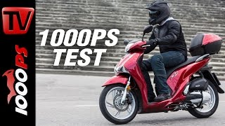 1000PS Test  Honda SH125i amp SH150i 2017 Test [upl. by Ordnazil]