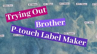 Brother Ptouch Label Maker Demo [upl. by Alleon]