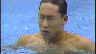 1988 Olympic Games  Swimming  Mens 100 Meter Backstroke  Daichi Suzuki JPN [upl. by Miche]