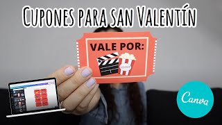 TUTORIAL REGALO DE SAN VALENTÍN  CUPONES CANJEABLES HECHOS EN CANVA  HAIVAL [upl. by Cerf393]