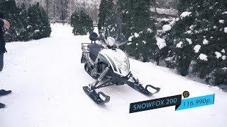 SNOWFOX 200  ОБЗОР СНЕГОХОДА [upl. by Melvena]