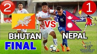 Bhutan vs Nepal 12 HIGHLIGHTS Final Match 13th South Asian Game 2019 Nepal vs bhutan Live Football [upl. by Yraccaz212]