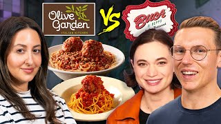 Olive Garden vs Buca Di Beppo ft Angela Giarratana [upl. by Aicrop360]