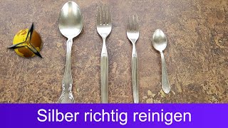 Silber reinigen Welche Hausmittel helfen wirklich [upl. by Karlotte]