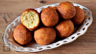 Garlic amp Dill Ricotta Donut Holes Recipe  Castagnole salate alla ricotta [upl. by Elissa]