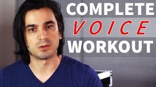 A COMPLETE Vocal Workout  Power Range Runs amp Singing in Tune [upl. by Adiasteb]