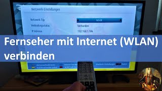 Fernseher mit Internet WLAN verbinden [upl. by Eardnaed]