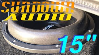 Sundown X 15quot V2 Subwoofers  Review  Installation [upl. by Anelrad683]