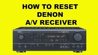 How To Reset DENON AV Receiver [upl. by Inihor]