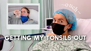 MY TONSILLECTOMY EXPERIENCE VLOG  Surgery amp Recovery [upl. by Oballa513]