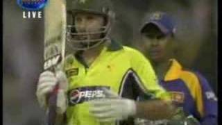 Shahid Afridi makes 32 runs from 1 over vs Sri Lanka [upl. by Nyrb]