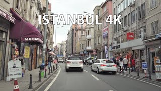 Istanbul 4K  Driving Downtown  Turkey [upl. by Ahsirt]