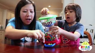 Kid and Mommy Pretend play with MampM Candy [upl. by Aneras]