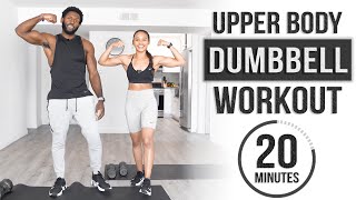 20 Minute Upper Body Dumbbell Workout Build Muscle amp Strength [upl. by Frederico]