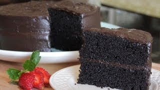 Homemade Delicious Especially Dark Chocolate Cake  The Best Moist Cake Recipe from Hersheys [upl. by Ailegnave]