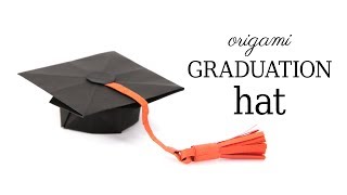 Origami Graduation Hat Tutorial  Paper Kawaii [upl. by Konstantin]