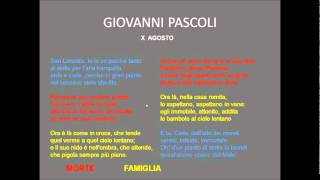 Pascoli  X agosto [upl. by Karyn]