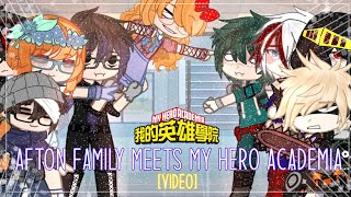 Afton Family meets MHA My hero Academia  Fnaf  Gacha Club  FULL [upl. by Sasnak966]