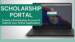 SCHOLARSHIP PORTAL A quick guide to create a scholarship account to submit your online application [upl. by Atinnek]